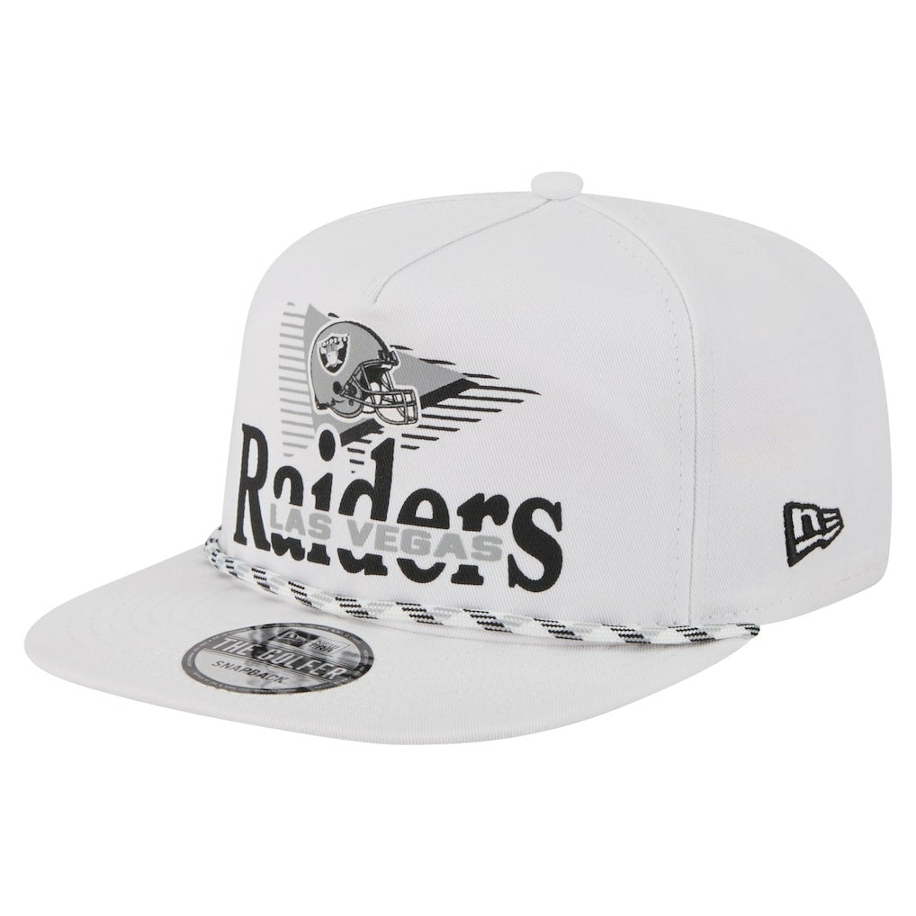 Las Vegas Raiders New Era Collide Golfer Snapback Hat - White - NFL