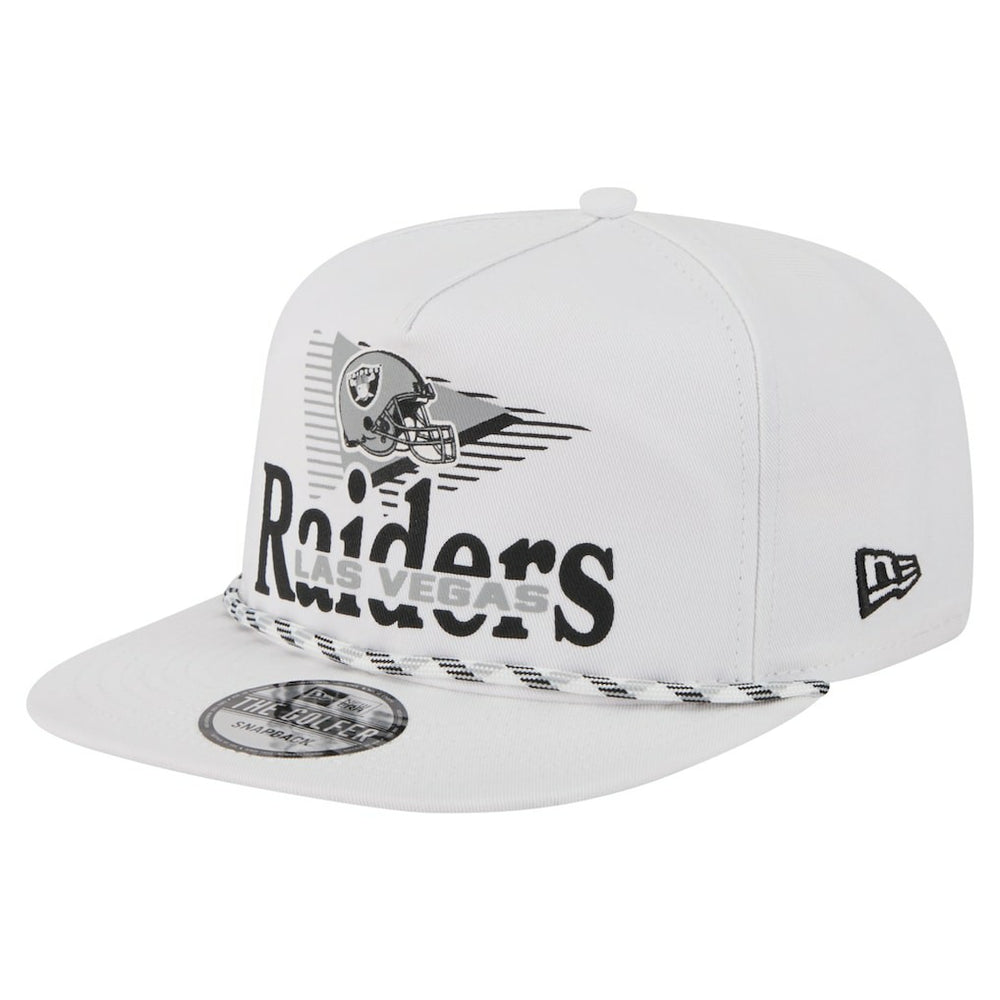 Las Vegas Raiders New Era Collide Golfer Snapback Hat - White - NFL
