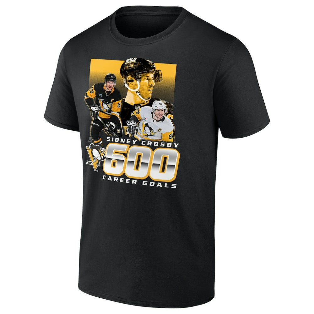 Sidney Crosby Pittsburgh Penguins 600 Career Goals T-Shirt - Black | NHL on sale