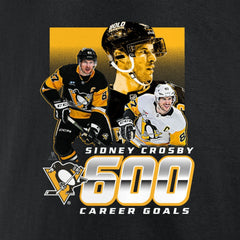 Sidney Crosby Pittsburgh Penguins 600 Career Goals T-Shirt - Black | NHL on sale