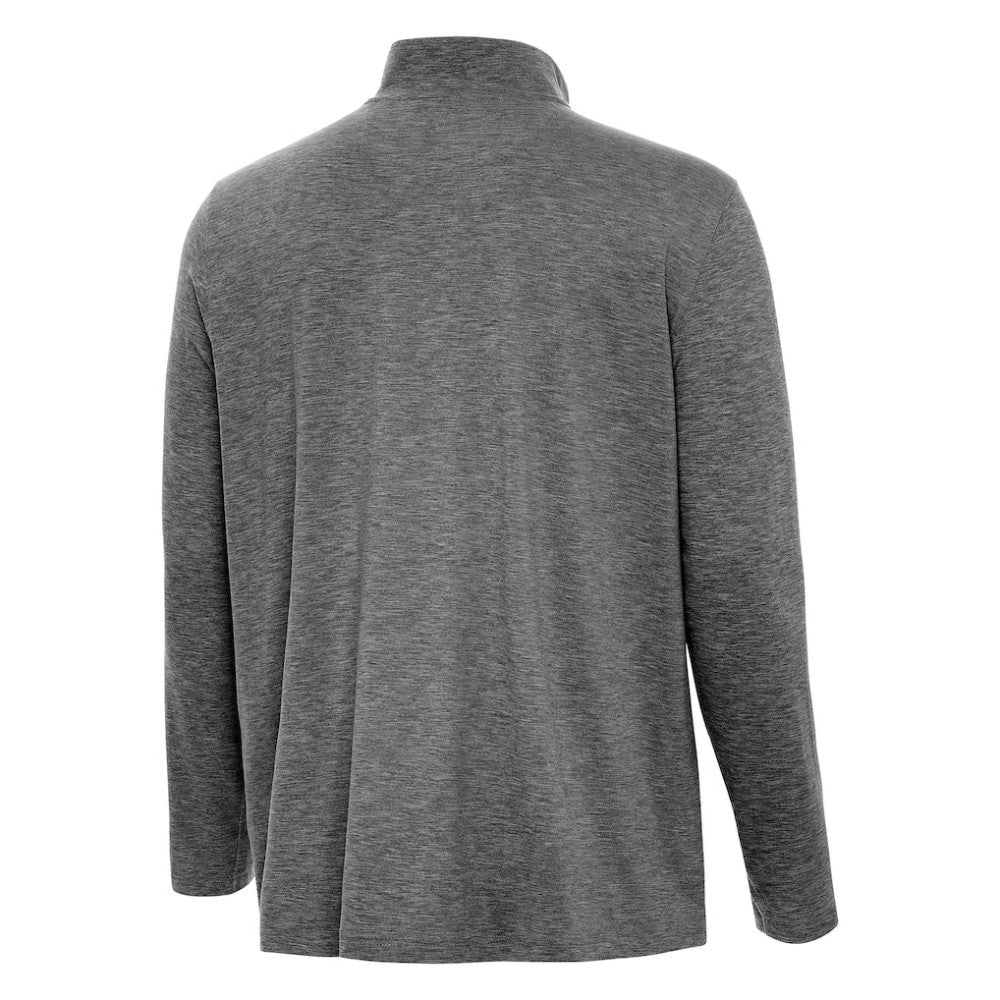 Detroit Red Wings Antigua 2025 NHL Stadium Series Hunk Quarter-Zip Jacket - Heather Black | NHL Clearance
