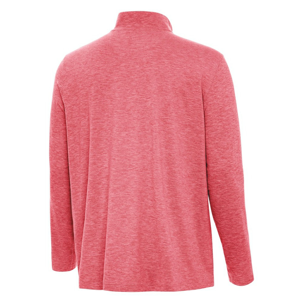 Detroit Red Wings Antigua 2025 NHL Stadium Series Hunk Quarter-Zip Jacket - Heather Red | NHL Clearance