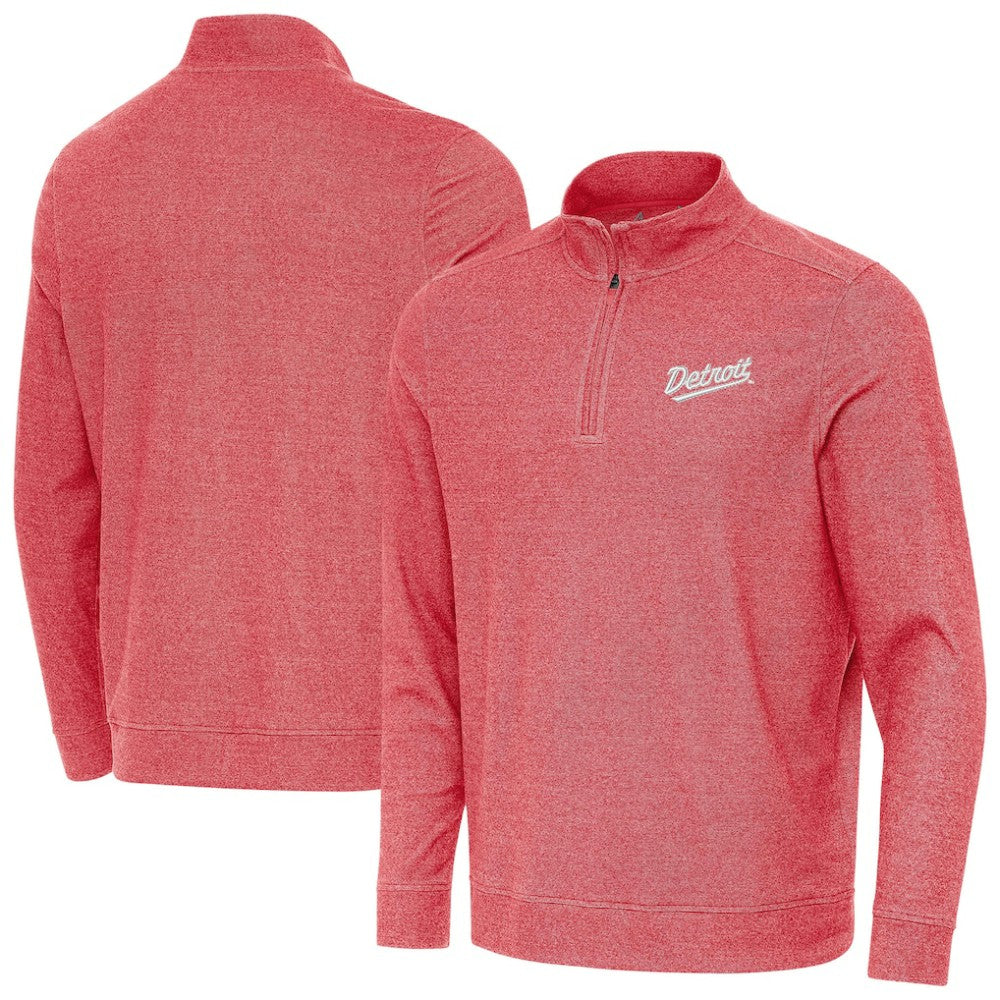 Detroit Red Wings Antigua 2025 NHL Stadium Series Subtle Quarter-Zip Top - Heather Red | NHL sale