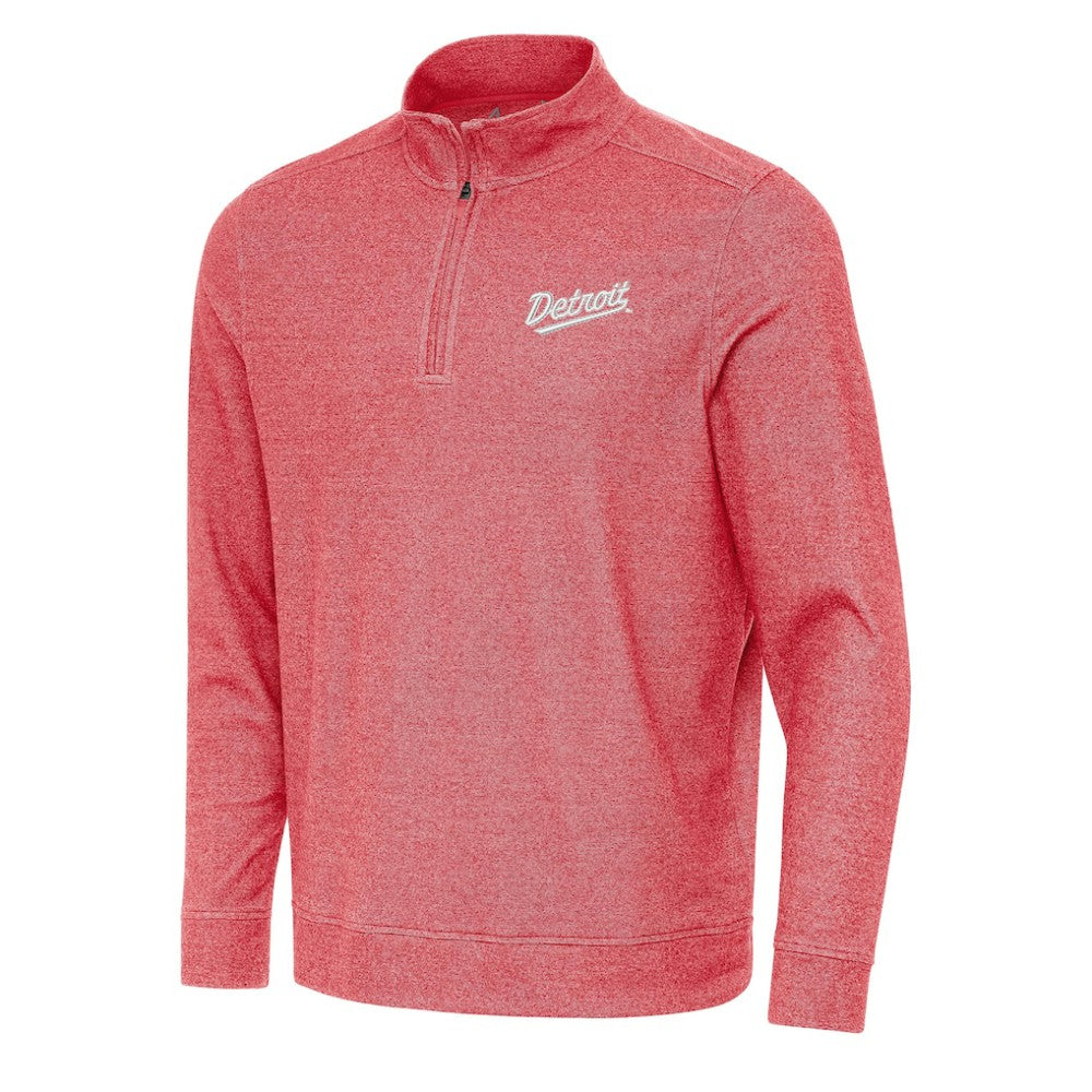 Detroit Red Wings Antigua 2025 NHL Stadium Series Subtle Quarter-Zip Top - Heather Red | NHL sale