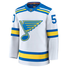 Jordan Binnington St. Louis Blues Fanatics Away Premium Player Jersey - White | Fanatics discount