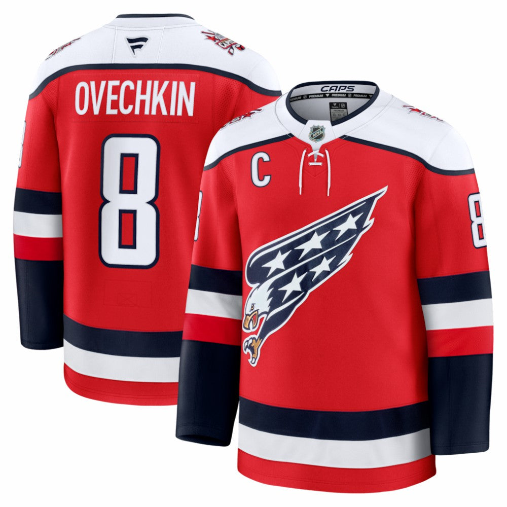 Alexander Ovechkin Washington Capitals Fanatics Alternate Premium Player Jersey - Red | Fanatics Lifestyle