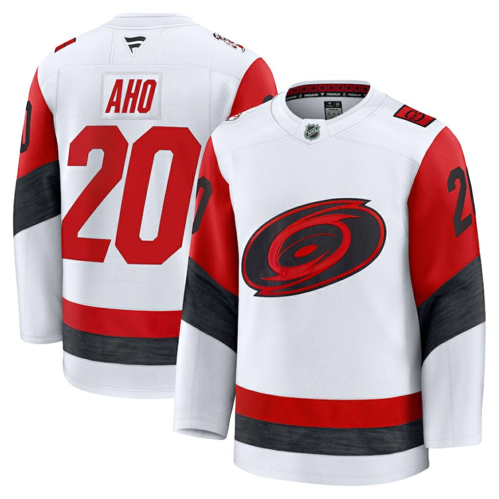 Sebastian Aho Carolina Hurricanes Fanatics Away Premium Jersey - White | Fanatics near me