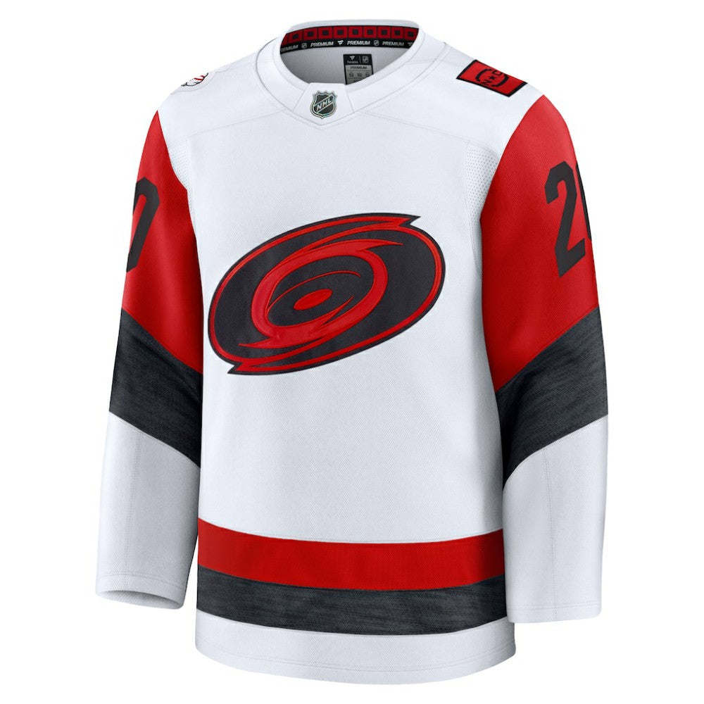 Sebastian Aho Carolina Hurricanes Fanatics Away Premium Jersey - White | Fanatics near me