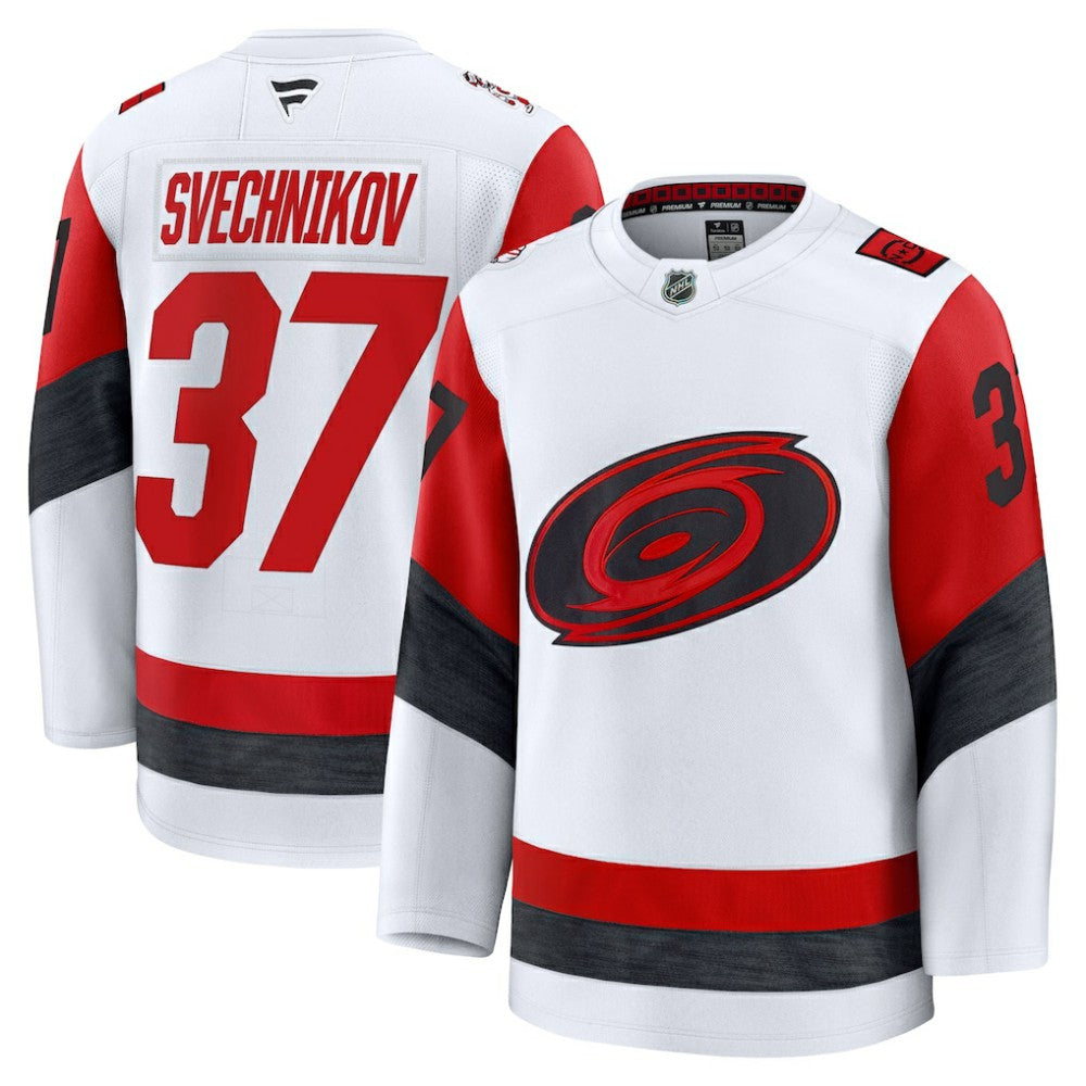 Andrei Svechnikov Carolina Hurricanes Fanatics Away Premium Jersey - White | Fanatics Clearance