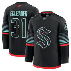Philipp Grubauer Seattle Kraken Fanatics Alternate Premium Player Jersey - Black | Fanatics near me