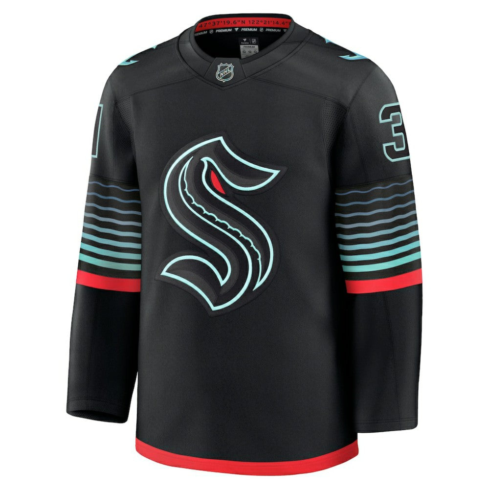 Philipp Grubauer Seattle Kraken Fanatics Alternate Premium Player Jersey - Black | Fanatics near me