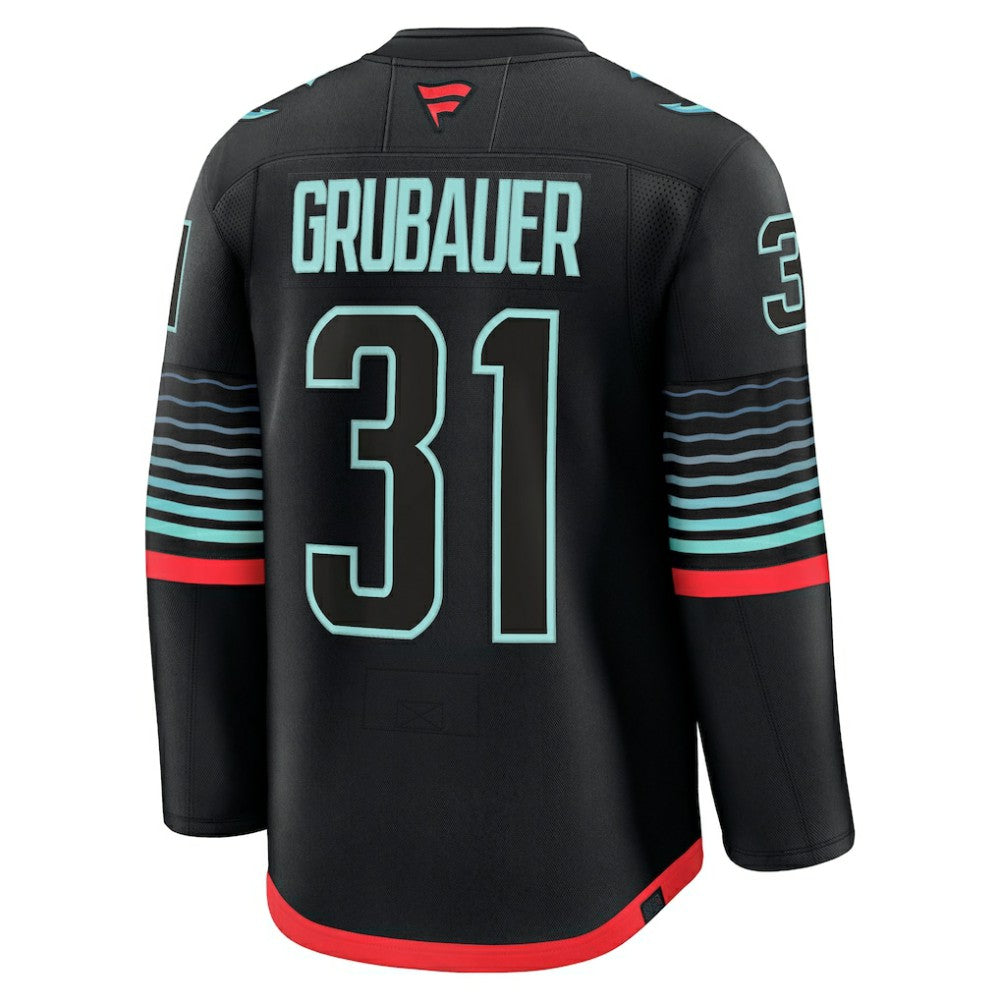 Philipp Grubauer Seattle Kraken Fanatics Alternate Premium Player Jersey - Black | Fanatics near me