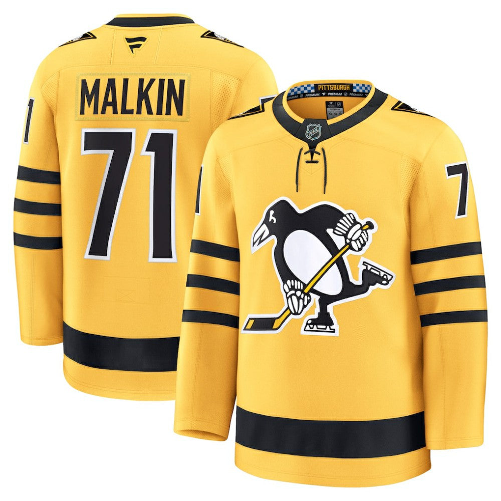 Evgeni Malkin Pittsburgh Penguins Fanatics Alternate Premium Player Jersey - Gold | Fanatics discount
