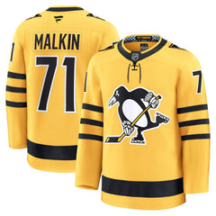 Evgeni Malkin Pittsburgh Penguins Fanatics Alternate Premium Player Jersey - Gold | Fanatics discount