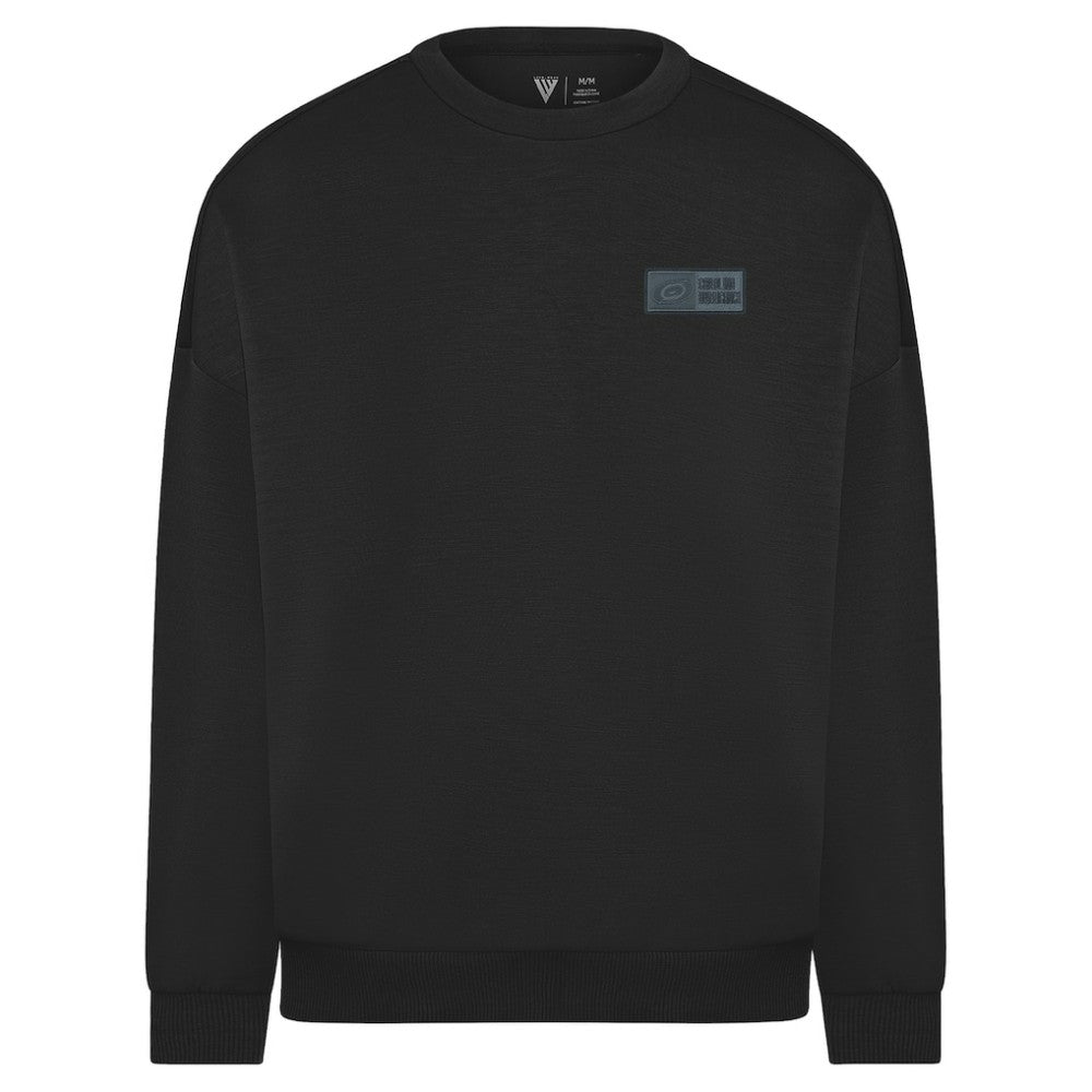 Carolina Hurricanes Levelwear Luxe Signature Lineage Tri-Blend Pullover Sweatshirt - Black | NHL on sale