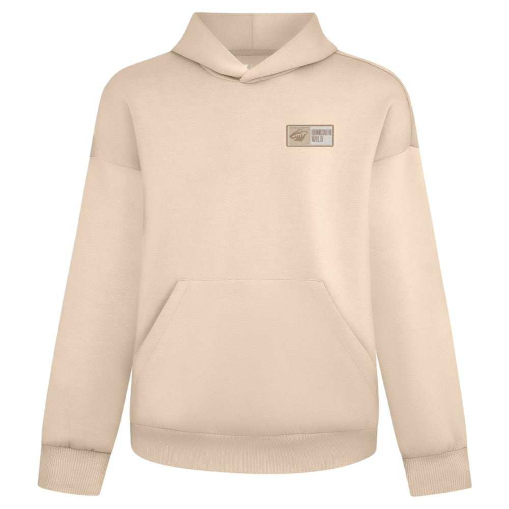 Minnesota Wild Levelwear Luxe Signature Lineage Tri-Blend Pullover Hoodie - Khaki | NHL sale