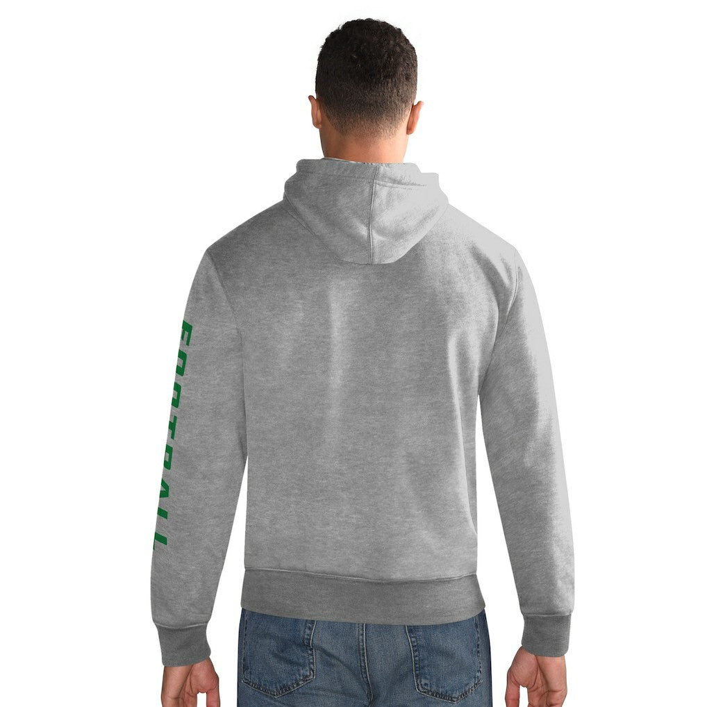 Philadelphia Eagles Starter Vintage Pullover Hoodie - Heather Gray - NFL