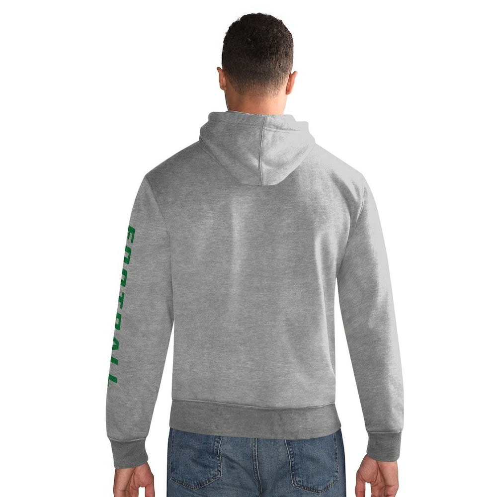 Philadelphia Eagles Starter Vintage Pullover Hoodie - Heather Gray - NFL