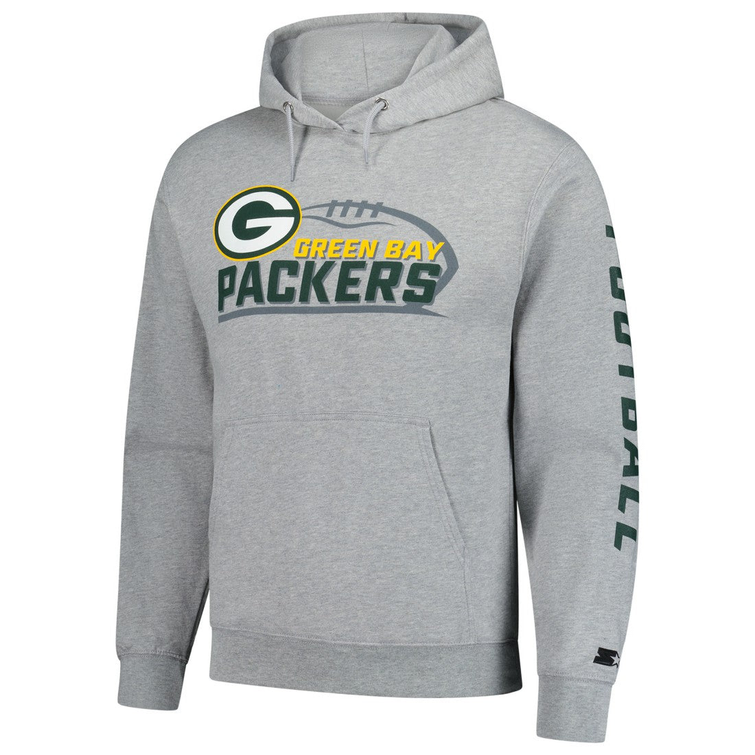 Green Bay Packers Starter Vintage Pullover Hoodie - Heather Gray - NFL