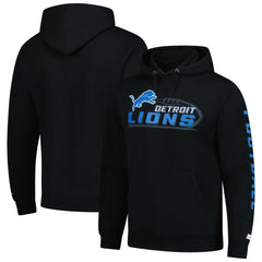 Detroit Lions Starter Vintage Pullover Hoodie - Black - NFL