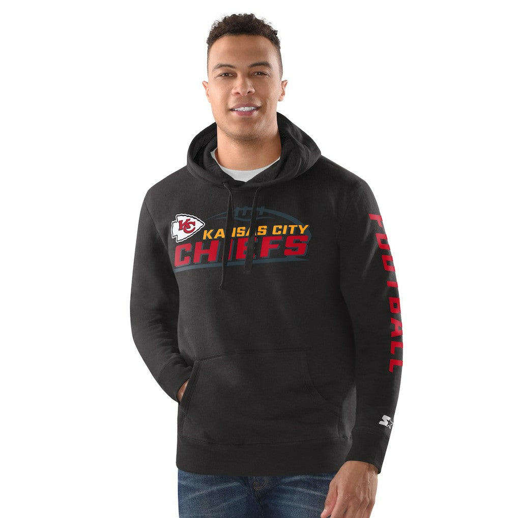 Kansas City Chiefs Starter Vintage Pullover Hoodie - Black - NFL
