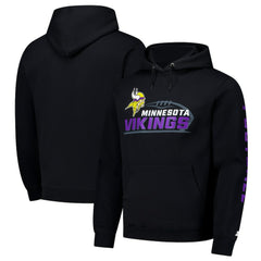 Minnesota Vikings Starter Vintage Pullover Hoodie - Black - NFL