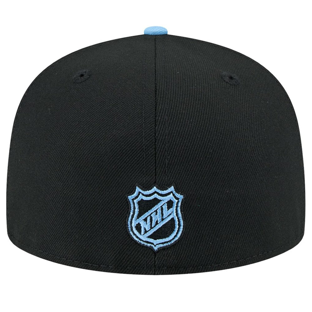 Utah Mammoth New Era Lockup 1st Season 59FIFTY Fitted Hat - Black/Light Blue | New Era Lifestyle