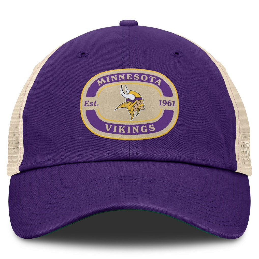 Minnesota Vikings Top of the World Team Patch Adjustable Hat - Purple - NFL