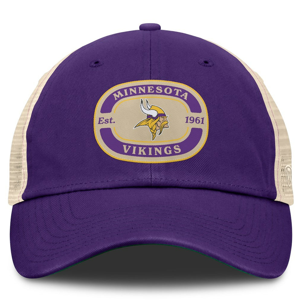 Minnesota Vikings Top of the World Team Patch Adjustable Hat - Purple - NFL
