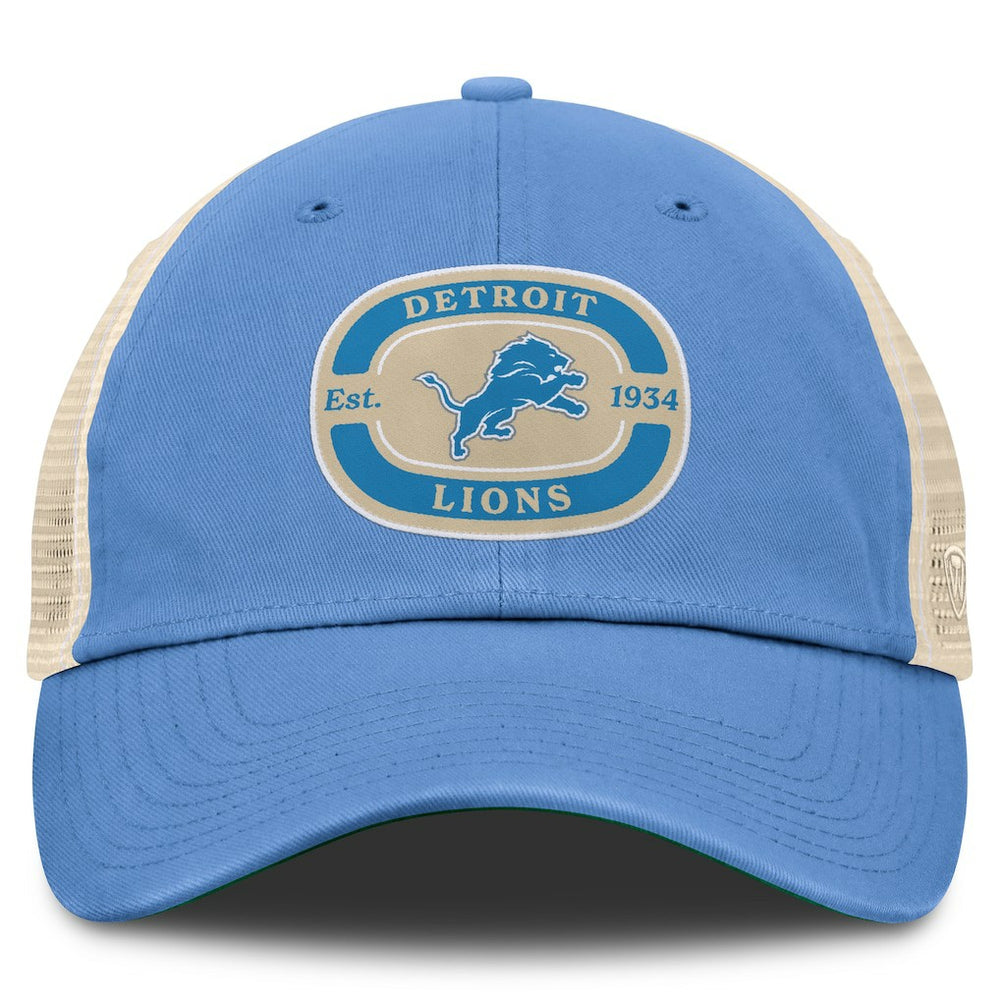 Detroit Lions Top of the World Team Patch Adjustable Hat - Blue - NFL