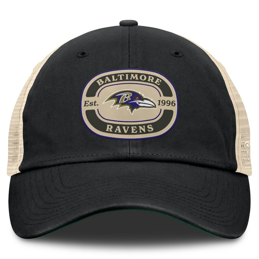 Baltimore Ravens Top of the World Team Patch Adjustable Hat - Black - NFL