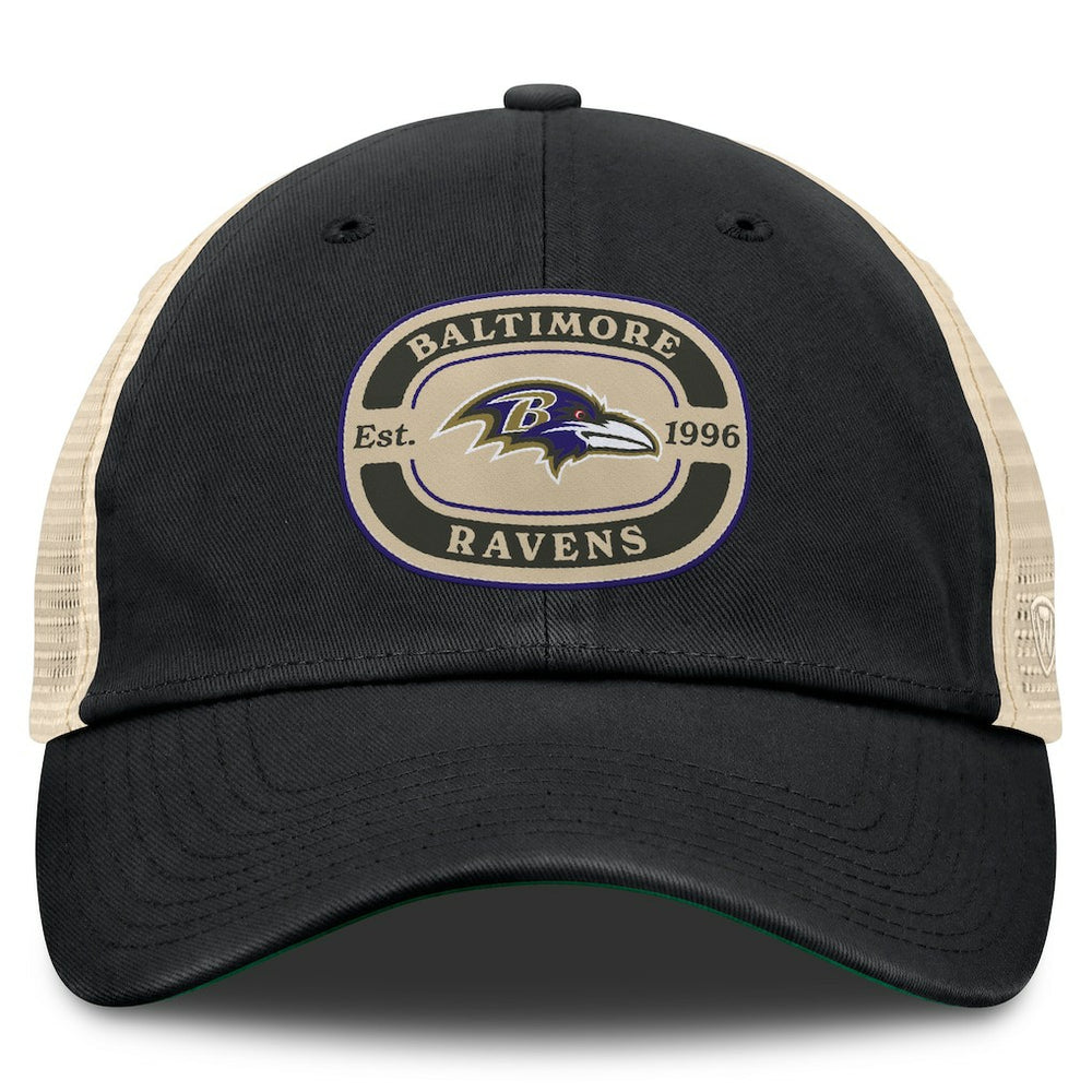 Baltimore Ravens Top of the World Team Patch Adjustable Hat - Black - NFL