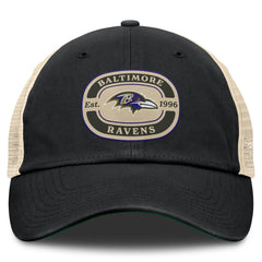 Baltimore Ravens Top of the World Team Patch Adjustable Hat - Black - NFL