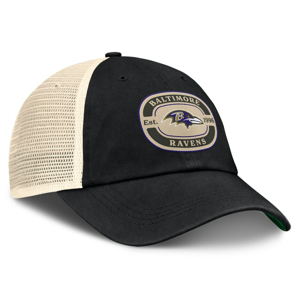 Baltimore Ravens Top of the World Team Patch Adjustable Hat - Black - NFL