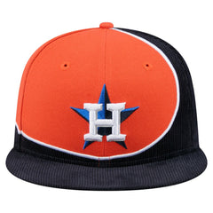 Houston Astros New Era Retro Split Corduroy Snapback Hat Discount