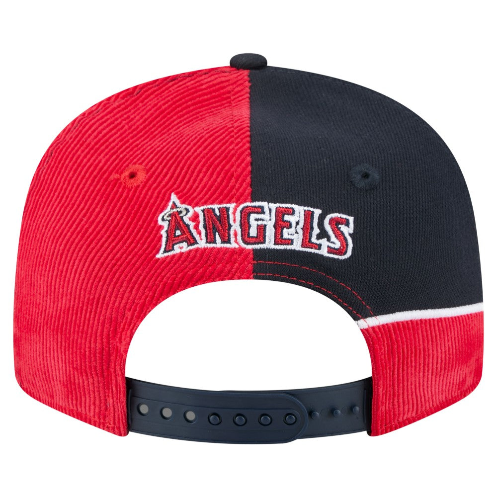 Los Angeles Angels New Era Retro Split Corduroy Snapback Hat Discount