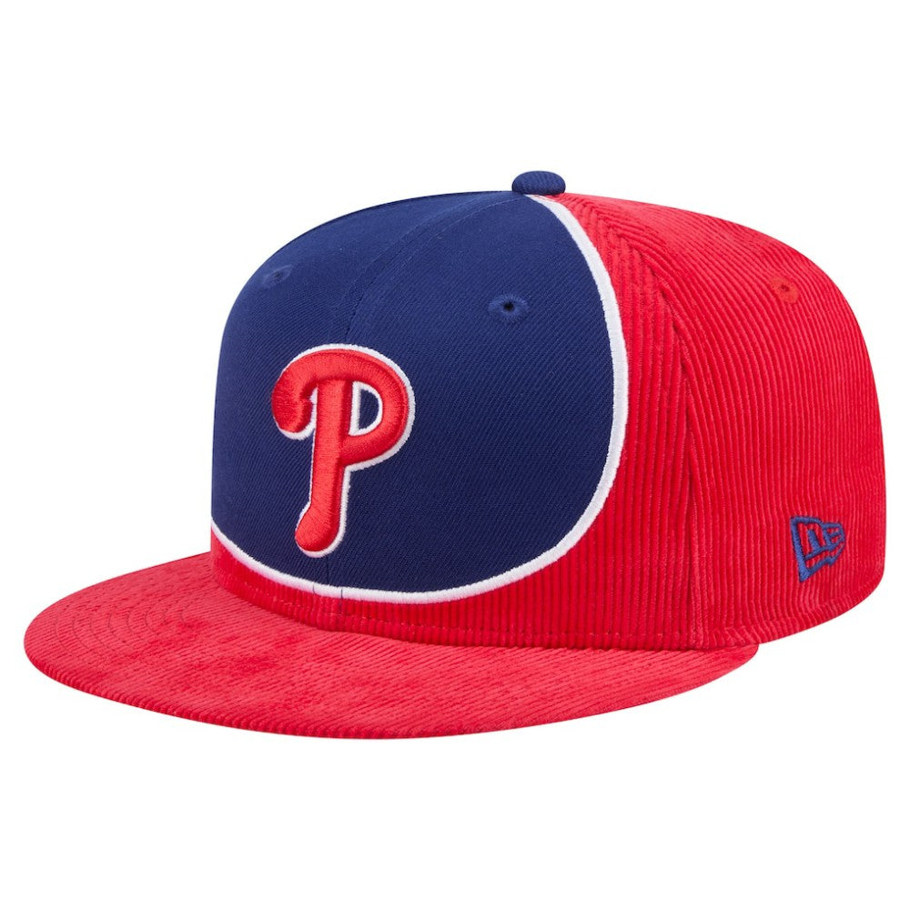 Philadelphia Phillies New Era Retro Split Corduroy Snapback Hat Discount