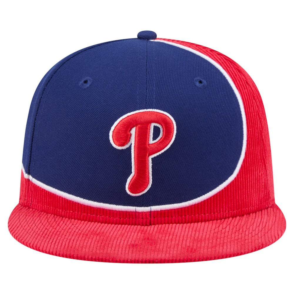Philadelphia Phillies New Era Retro Split Corduroy Snapback Hat Discount