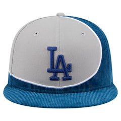 Los Angeles Dodgers New Era Retro Split Corduroy Snapback Hat for sale