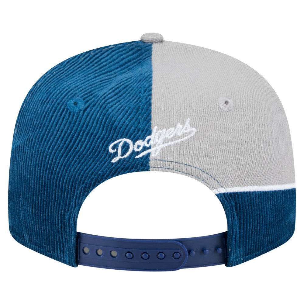 Los Angeles Dodgers New Era Retro Split Corduroy Snapback Hat for sale