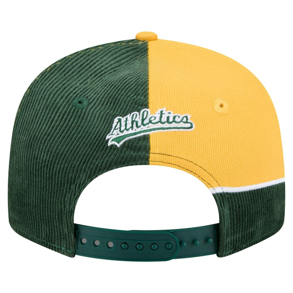 Athletics New Era Retro Split Corduroy Snapback Hat Outlet