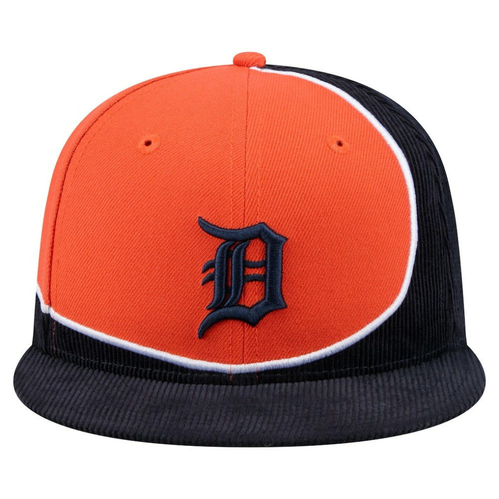 Detroit Tigers New Era Retro Split Corduroy Snapback Hat Online