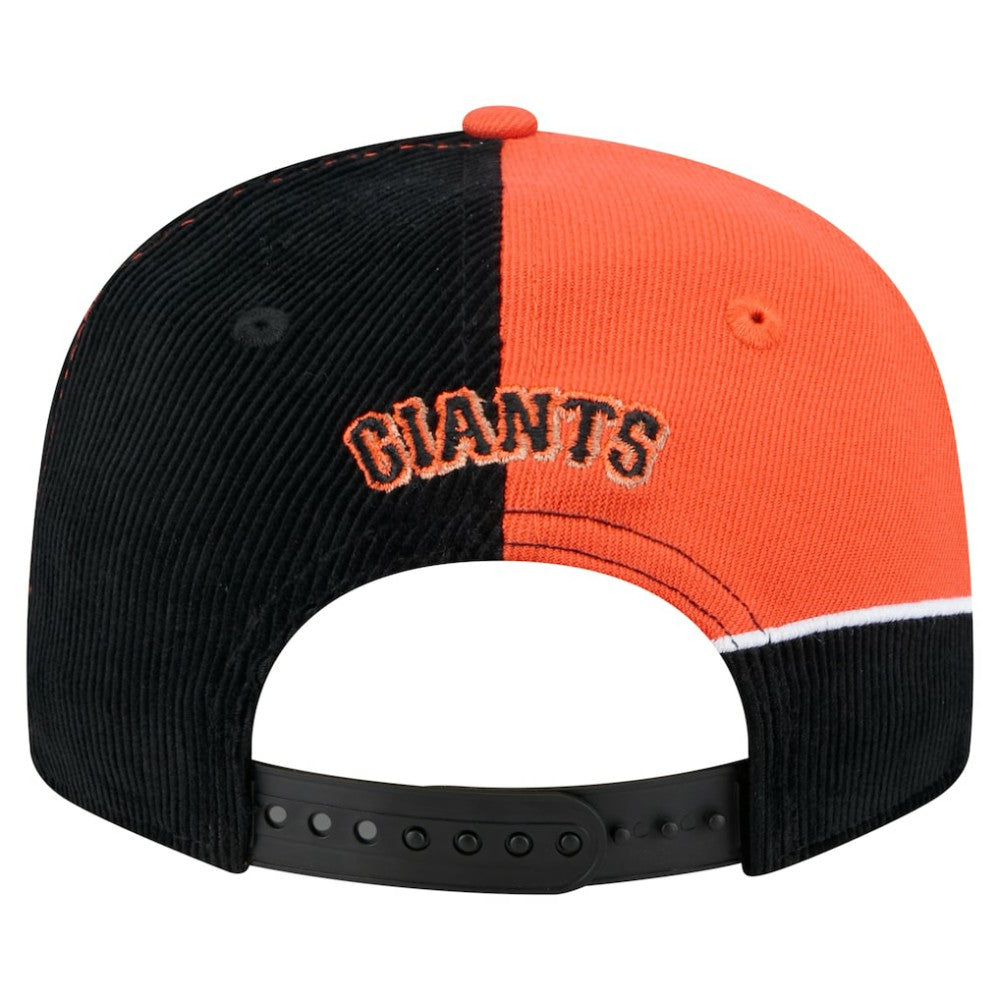 San Francisco Giants New Era Retro Split Corduroy Snapback Hat Outlet
