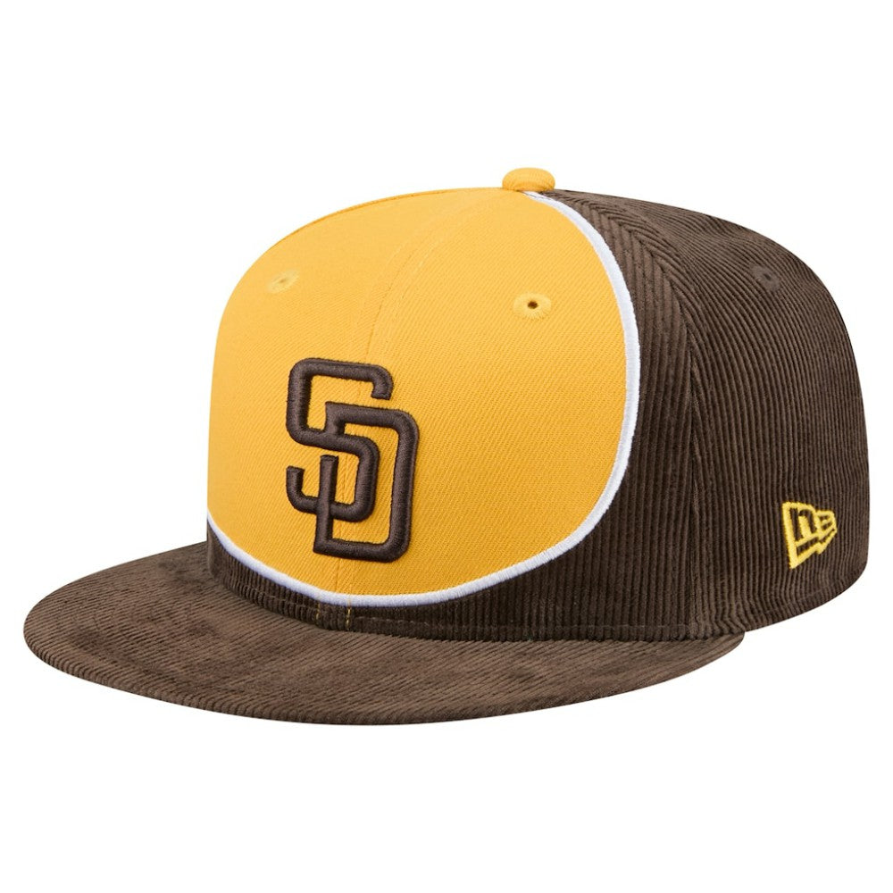 San Diego Padres New Era Retro Split Corduroy Snapback Hat Sale