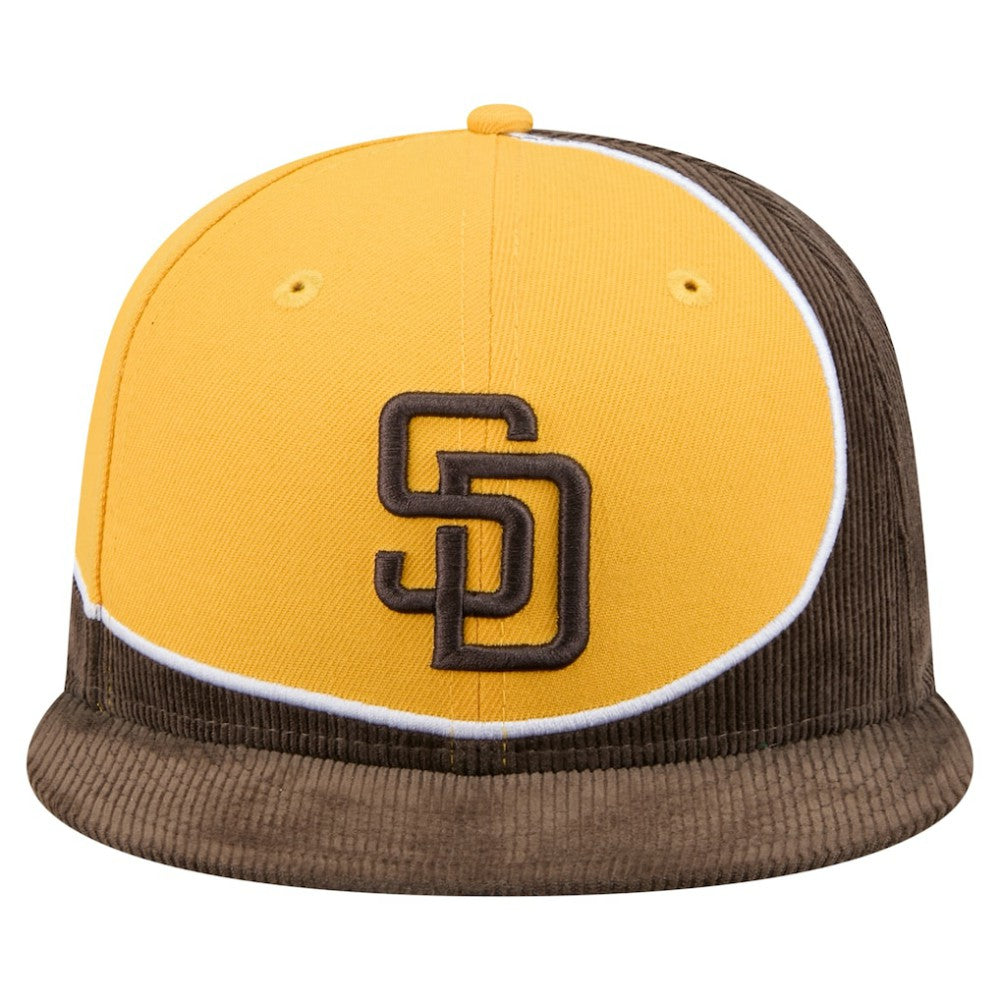 San Diego Padres New Era Retro Split Corduroy Snapback Hat Sale