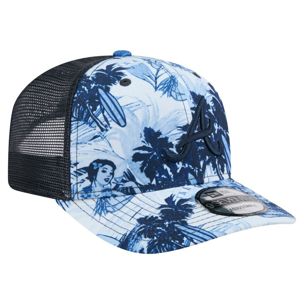 Atlanta Braves New Era Hula Trucker 9SEVENTY Adjustable Hat Discount