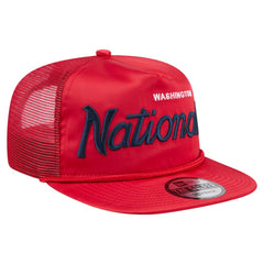 Washington Nationals New Era Retro Satin Script Golfer Adjustable Hat Near Me