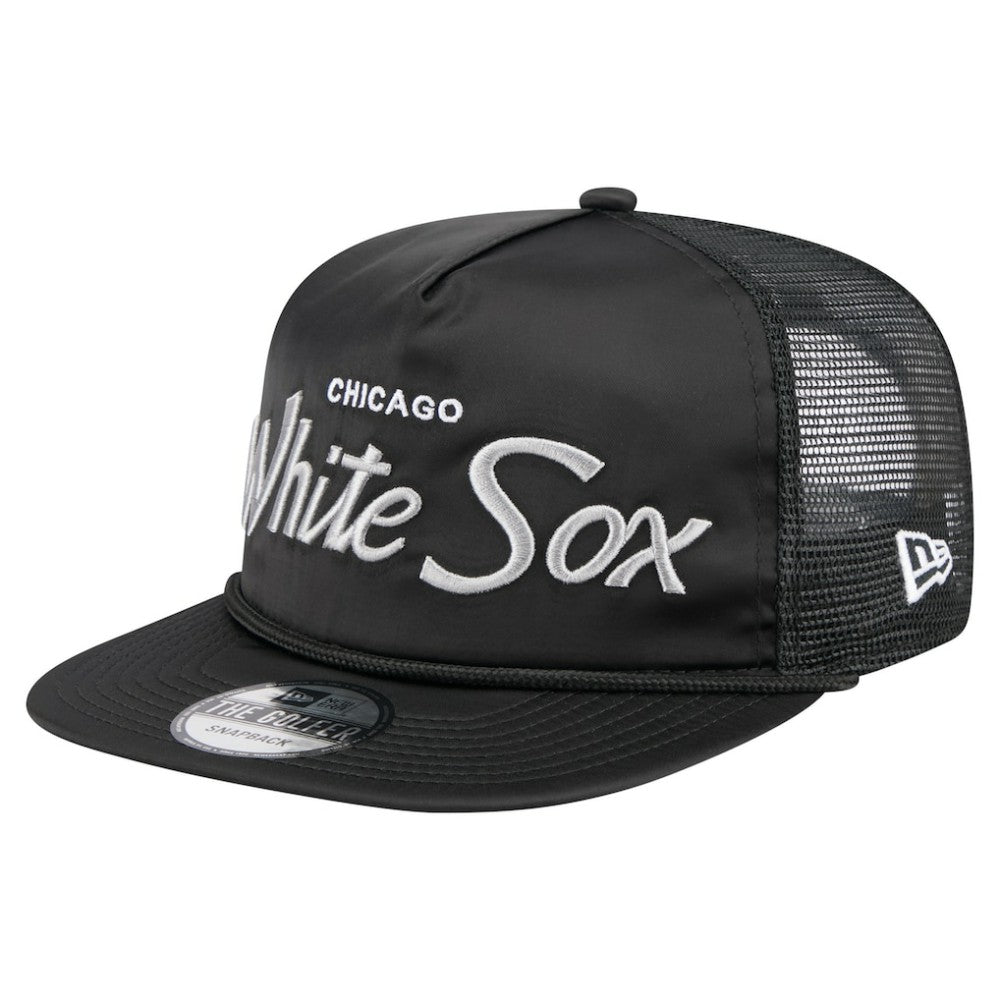 Chicago White Sox New Era Retro Satin Script Golfer Adjustable Hat Sale