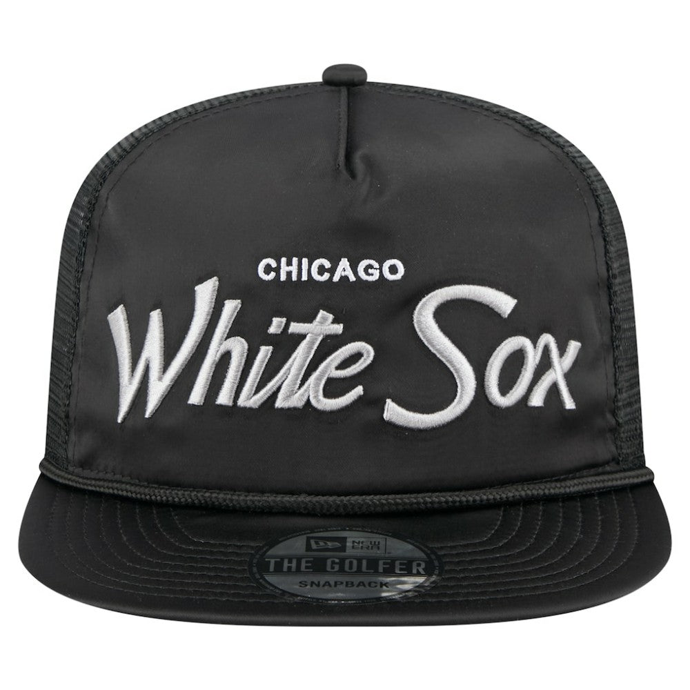 Chicago White Sox New Era Retro Satin Script Golfer Adjustable Hat Sale