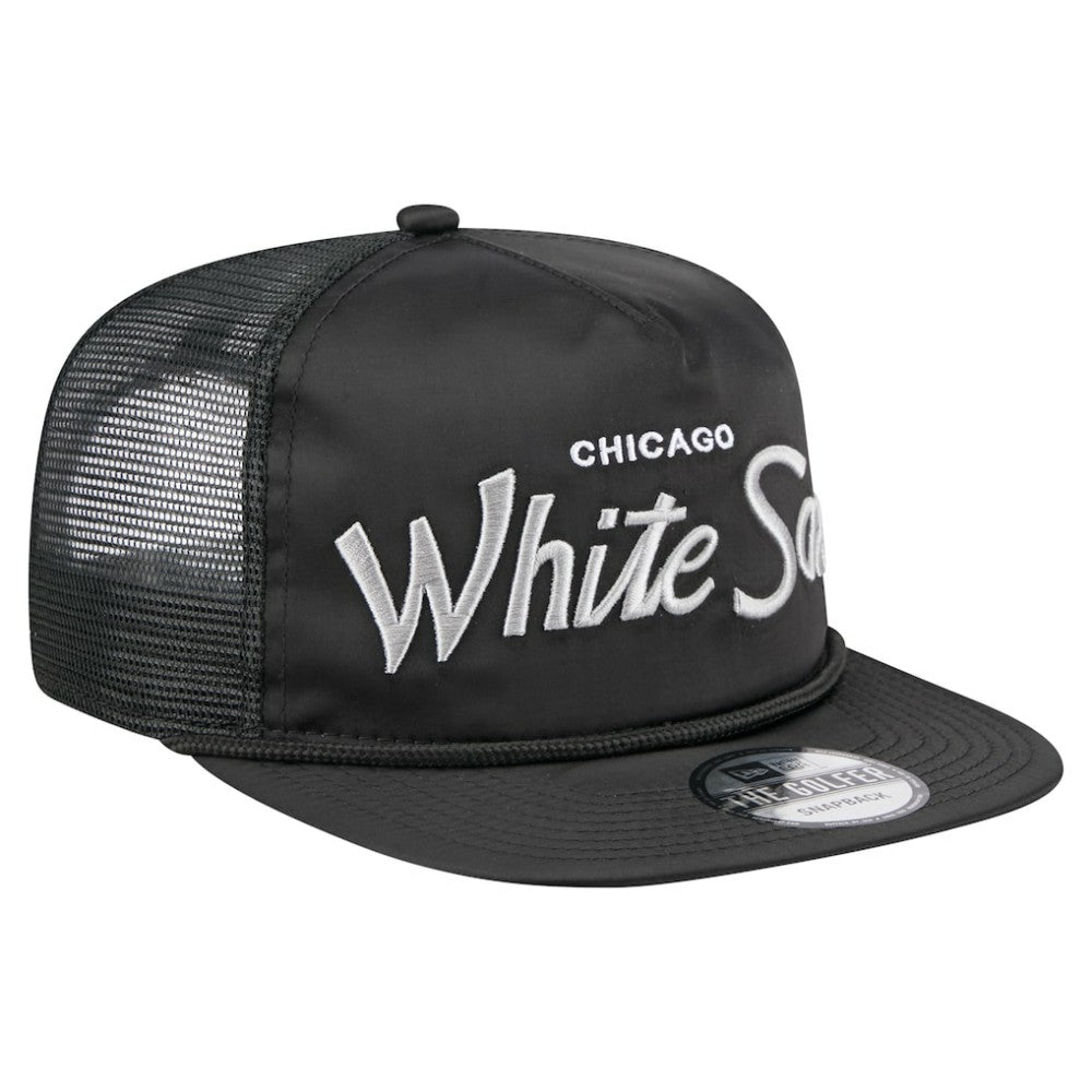Chicago White Sox New Era Retro Satin Script Golfer Adjustable Hat Sale